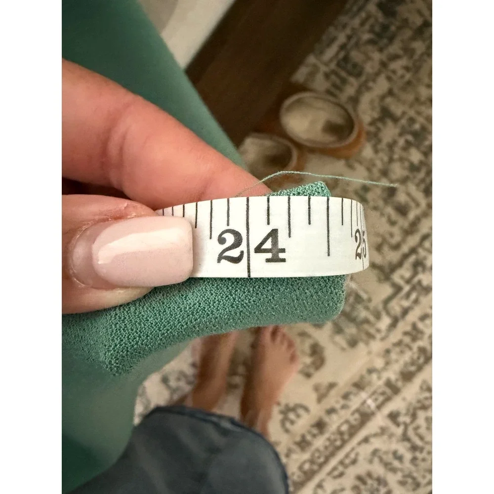 Abercrombie & Fitch Green Halter Maxi Dress Side Slit Formal Size Large Tall